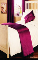 Passion Quilted Mulberry Bed Runner - Satin Silk Look (One Size)